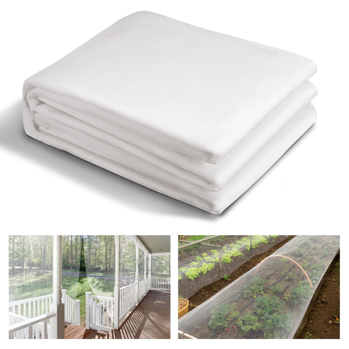 10x33ft Strong PP Nanocomposite Mosquito Net Garden Netting, Black