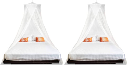 MEKKAPRO Extra-Large King Mosquito Bed Net, Made for King Queen and Twin, Bed Mosquito Netting | Bed Canopy Curtains, White Mosquito Netting