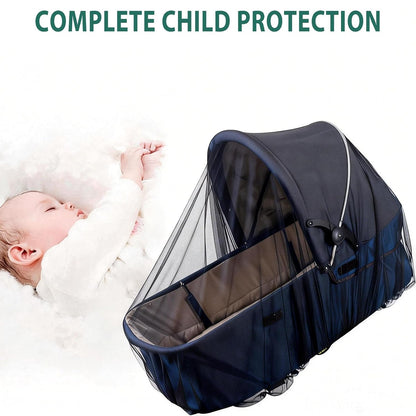 Sysmie 2 Pack Baby Stroller Mosquito Net, Durable Mesh Protection, Black