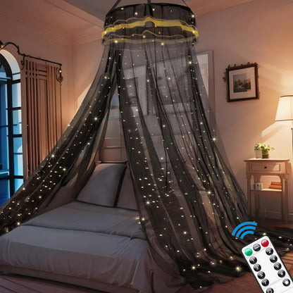 Bed Canopy with Fairy Lights