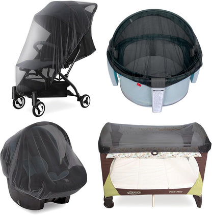 Baby Mosquito Net for Stroller, Bug Net and Mesh Protection,White