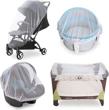 Baby Mosquito Net for Stroller, Bug Net and Mesh Protection,White