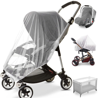 Sysmie 2 Pack Baby Stroller Mosquito Net, Durable Mesh Protection, Black