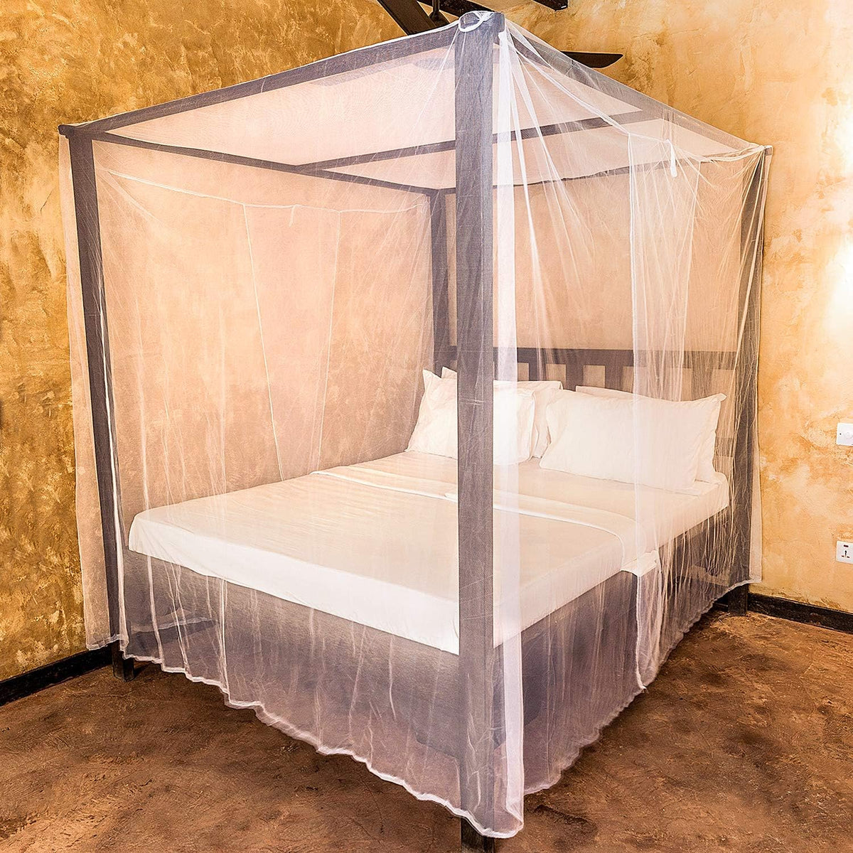 Mosquito Net for Queen & King-Size Beds - 2-Side-Opening Bed Canopy