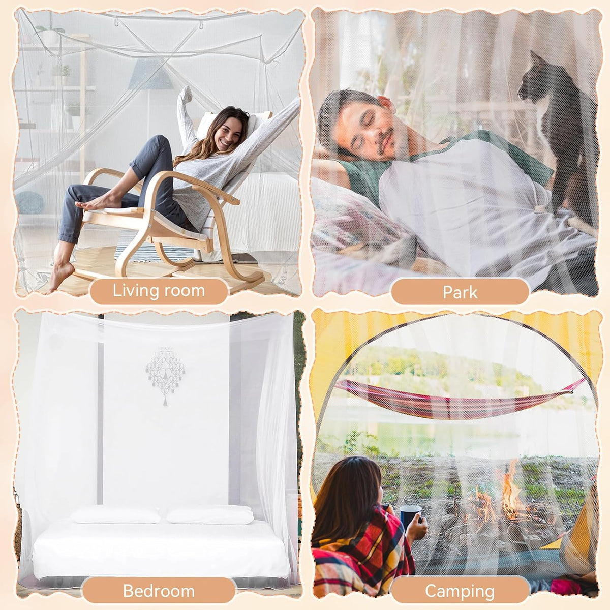 Mosquito Net for Bed Mosquiteros Cameros para Cuba (L75 X W35 X H63 Inch)