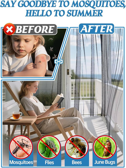 2Pcs 13x10ft Ultra-fine Mesh Mosquito Net, for Halloween Black Gauze Cloth