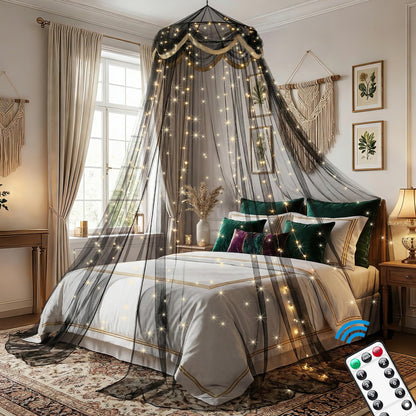 Bed Canopy with Fairy Lights