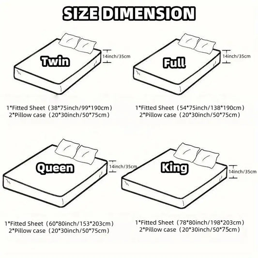 3Pcs King Crown Print Fitted Sheet Set, Soft Microfiber Deep Pocket Non-Slip Bed Sheet with Pillowcases, Luxury Bedding Set for Men's Bedroom Decor, Decorative Bedsheet Sets, Multiple Colors Available, Bed Sheets Set, Bedding Supplies