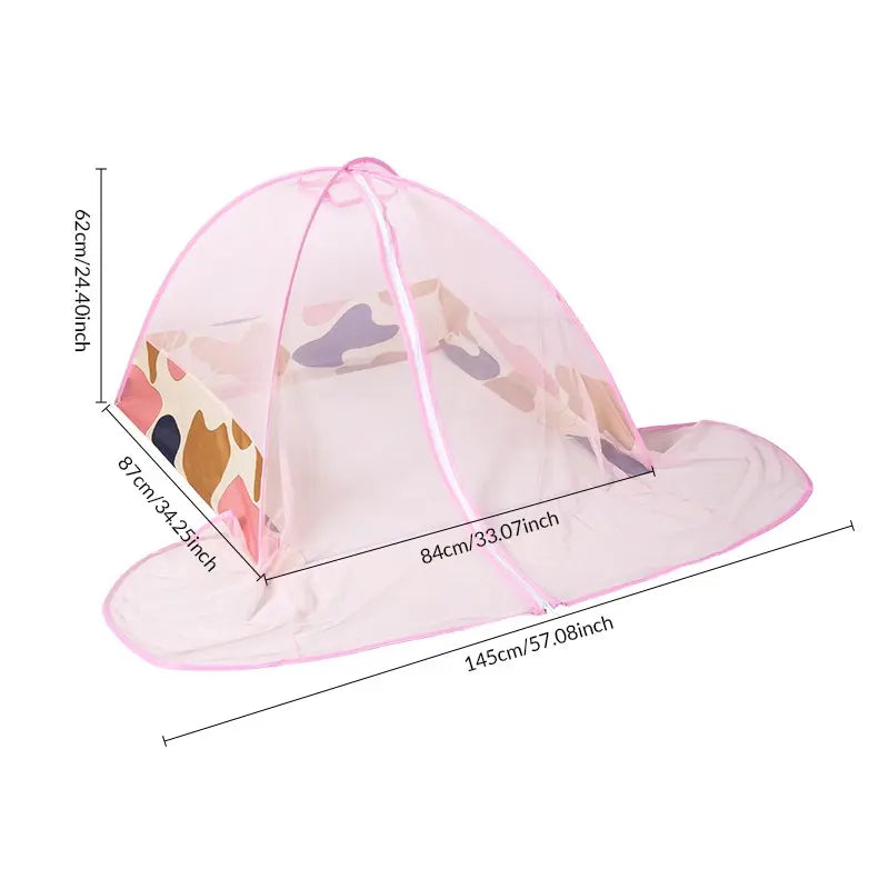 Portable Mosquito Proof Net Face Head Cover Convenient Foldable for 2 Person Home Bed Student Dormitory